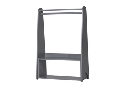 Portant v&ecirc;tements enfant bois laqu&eacute; gris mat KIDDO 