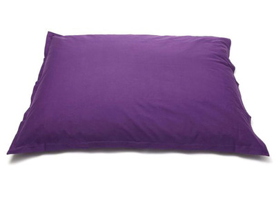 Pouf g&eacute;ant design coton violet BIG MILIBAG