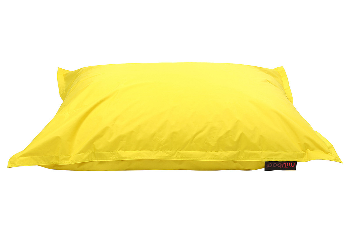 Pouf gant design jaune BIG MILIBAG