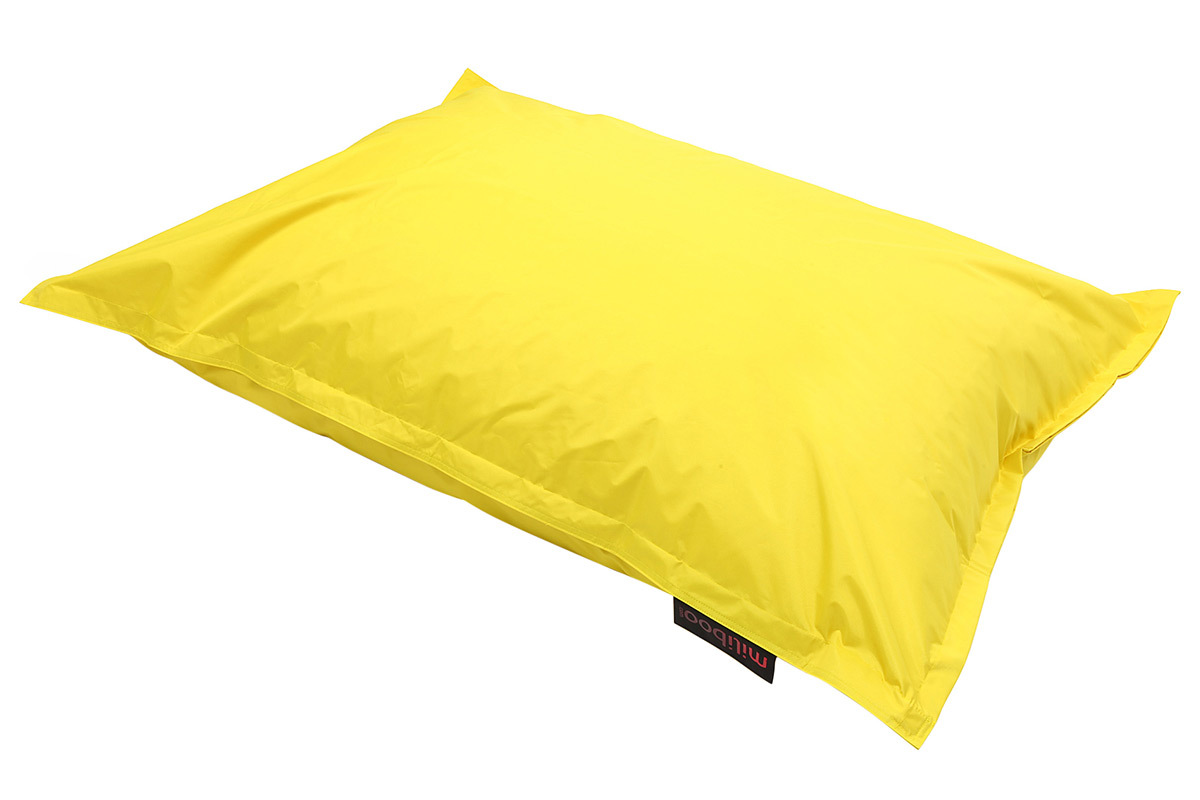 Pouf gant design jaune BIG MILIBAG