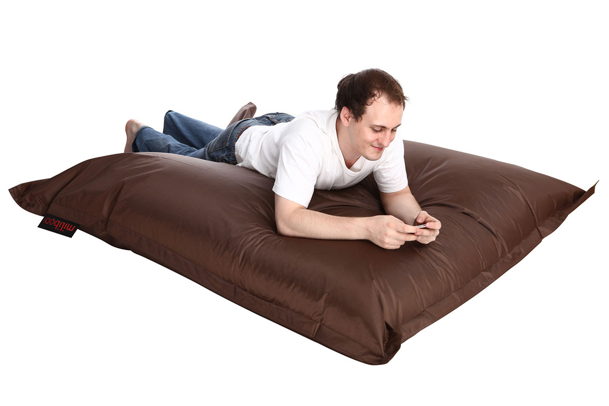 Pouf g�ant design marron BIG MILIBAG