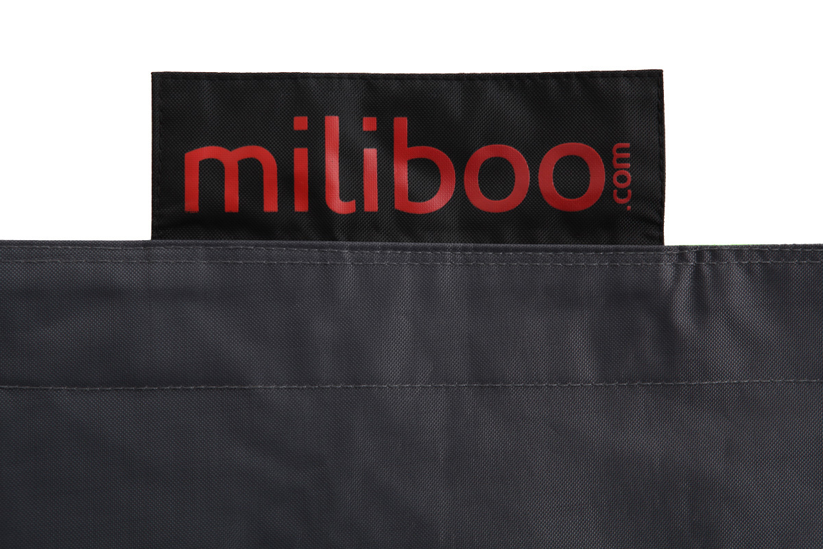 Pouf gant design polyester gris BIG MILIBAG