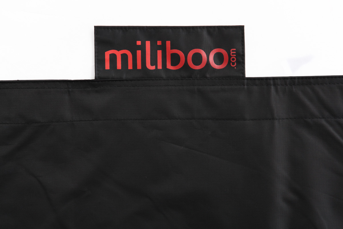 Pouf g�ant design polyester noir BIG MILIBAG