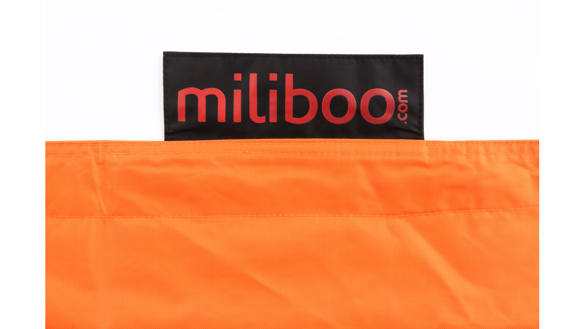 Pouf gant design polyester orange BIG MILIBAG