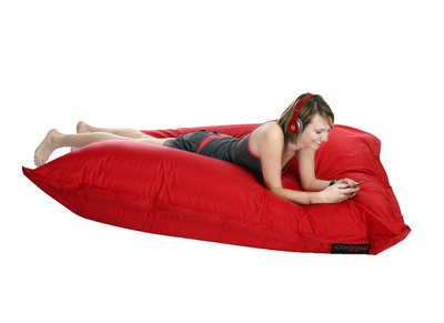 Pouf g&eacute;ant design polyester rouge BIG MILIBAG