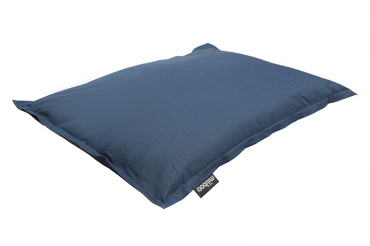 Pouf g�ant en coton bleu jean BIG MILIBAG
