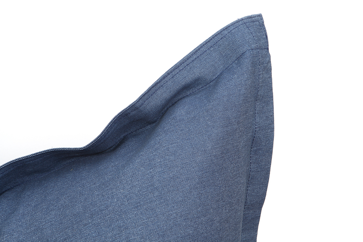 Pouf g�ant en coton bleu jean BIG MILIBAG