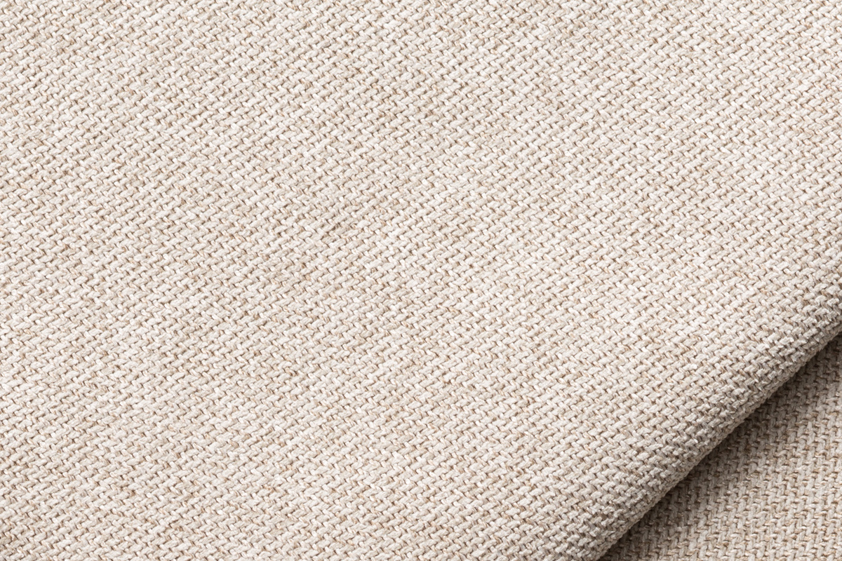 Pouf module de canap en tissu beige naturel PLURIEL
