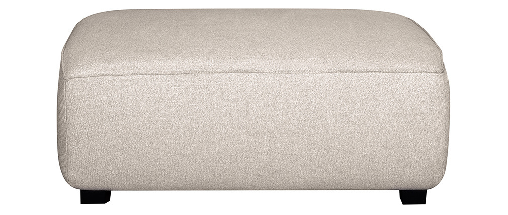 Pouf module de canap� en tissu beige PLURIEL