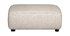 Pouf module de canap&eacute; en tissu beige PLURIEL