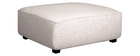 Pouf module de canap&eacute; en tissu beige PLURIEL