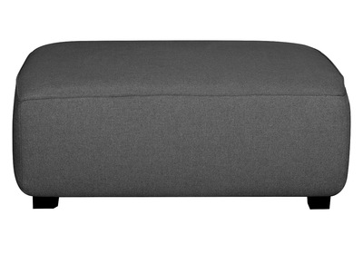 Pouf module de canap&eacute; en tissu gris anthracite PLURIEL