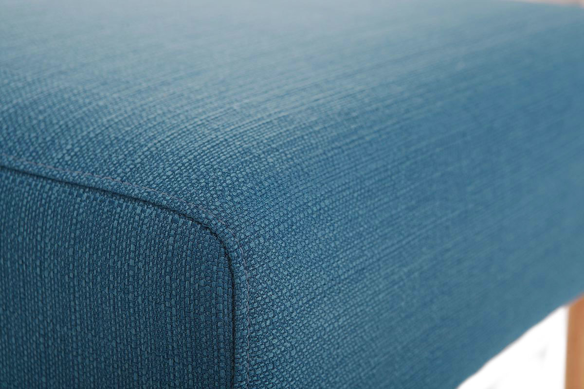 Pouf / repose pieds design bleu canard OSCAR