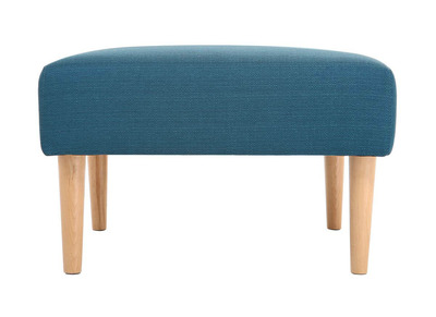 Pouf / repose pieds design bleu OSCAR