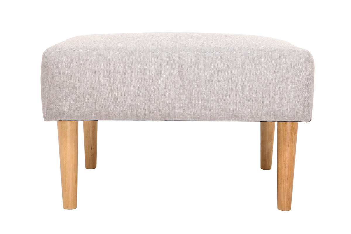 Pouf / repose pieds design naturel OSCAR