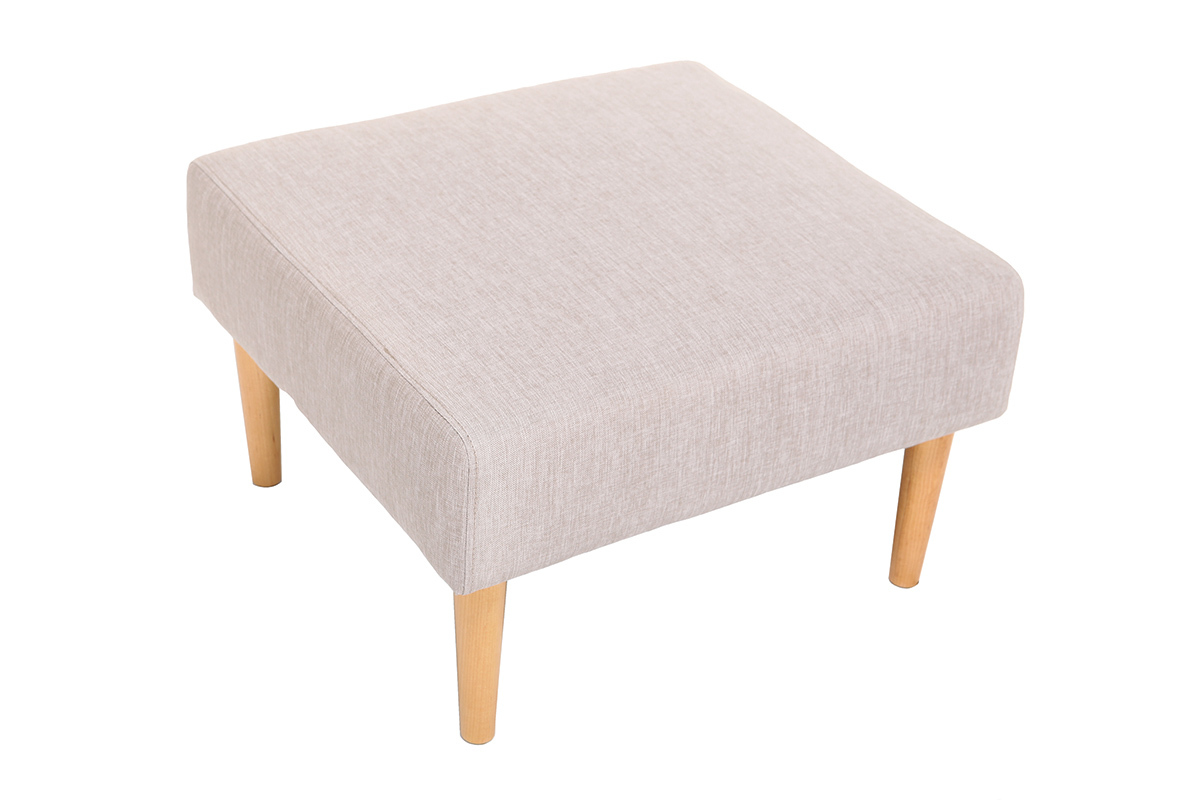 Pouf / repose pieds design naturel OSCAR