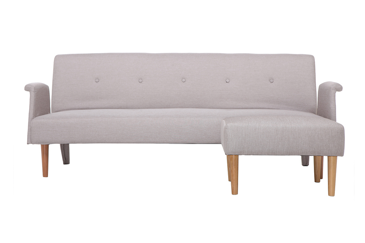 Pouf / repose pieds design naturel OSCAR