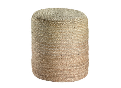 Pouf rond jute coloris naturel GUNNY