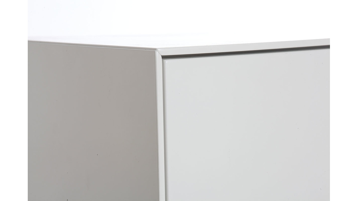Rangement de bureau blanc mat 45x40 3 tiroirs MARK