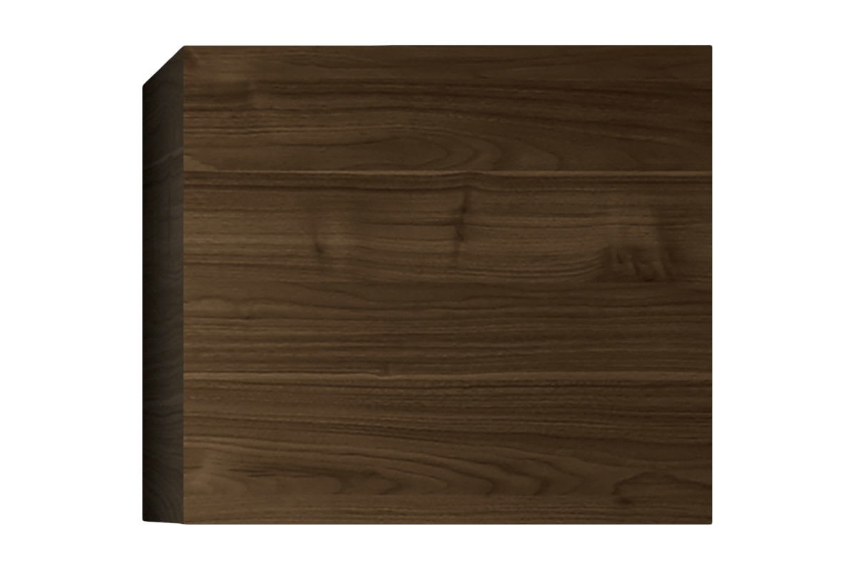 Rangement mural ferm carr finition bois fonc L55 cm ETERNEL
