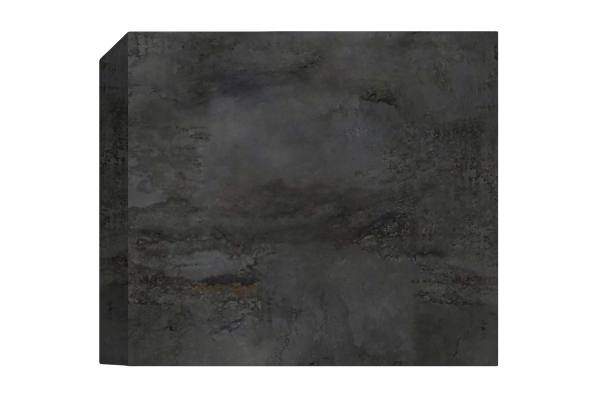 Rangement mural ferm carr finition mtal gris fonc L55 cm ETERNEL