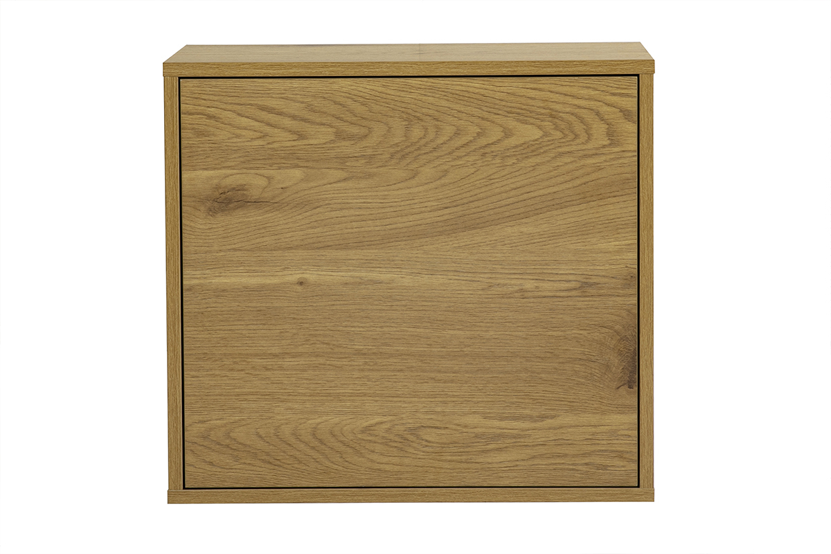 Rangement mural finition bois clair ch�ne L55 cm FLEXO
