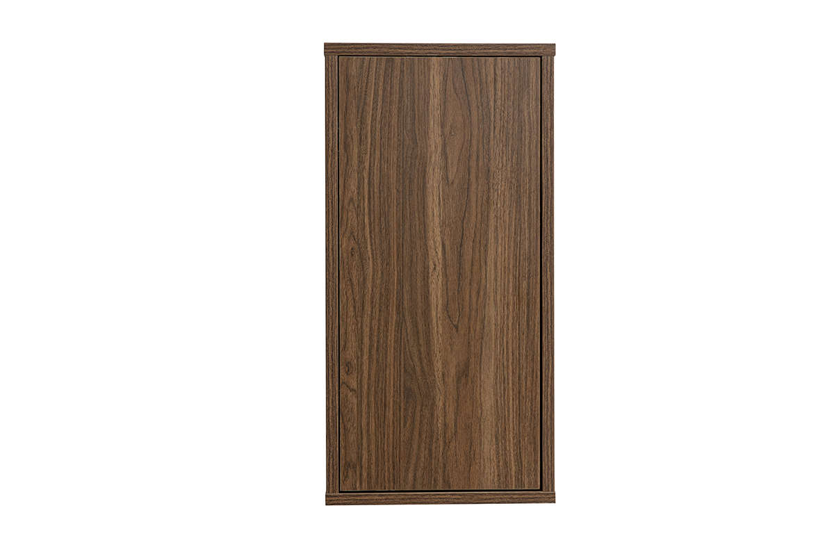 Rangement mural finition bois fonc� noyer L30 cm FLEXO