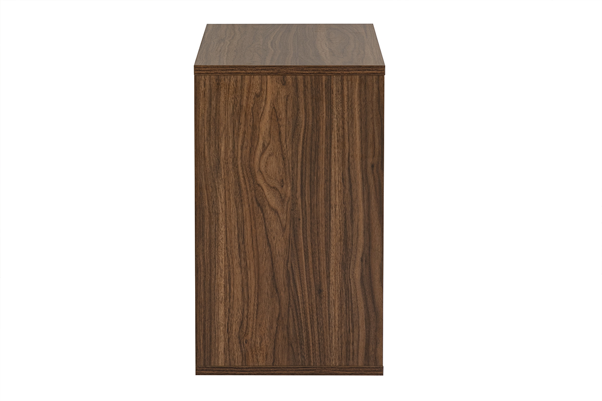 Rangement mural finition bois fonc� noyer L55 cm FLEXO