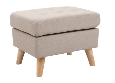 Repose-pied design beige YNOK