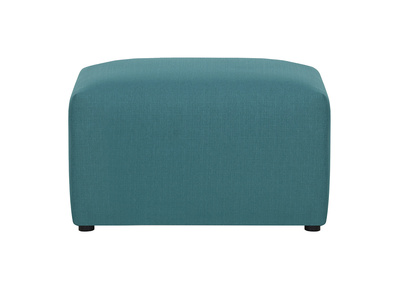 Repose-pieds design tissu bleu canard MODULO