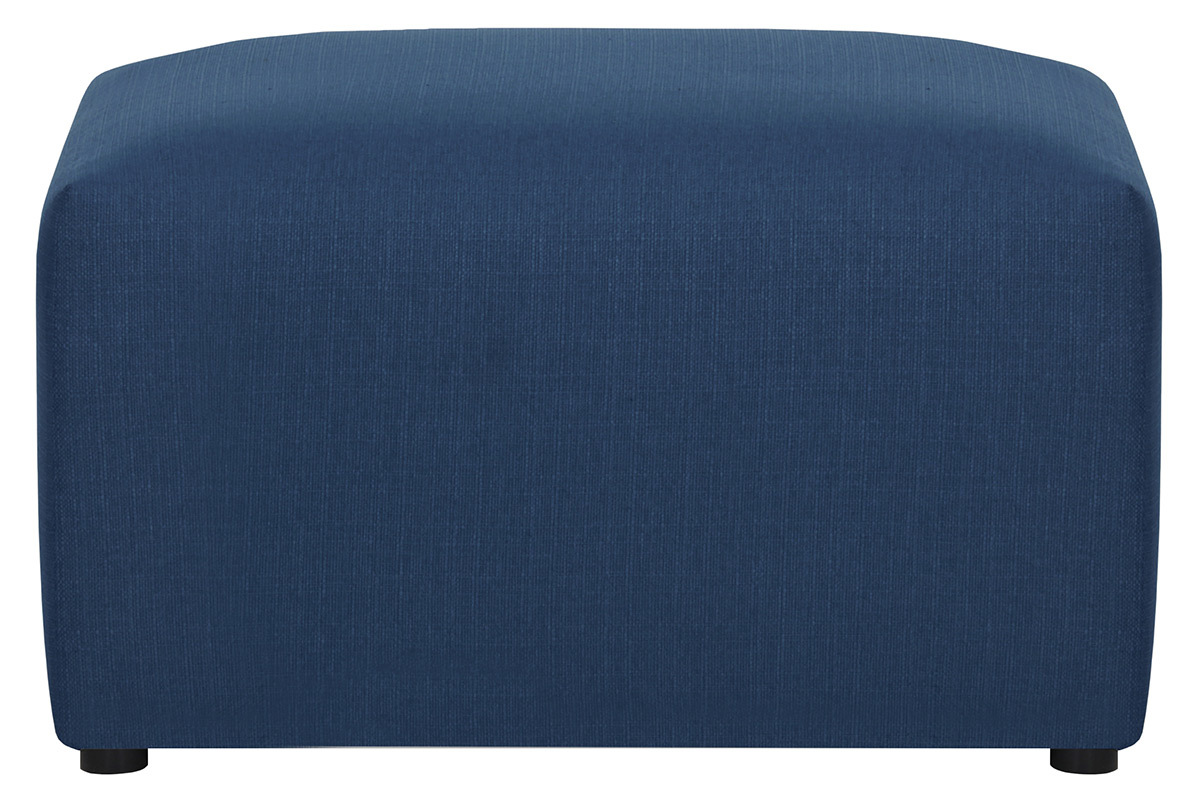 Repose-pieds design tissu bleu fonc� MODULO