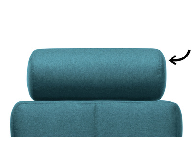 Repose-tête amovible en tissu bleu canard ELFE - Repose-tête amovible en tissu bleu canard ELFE