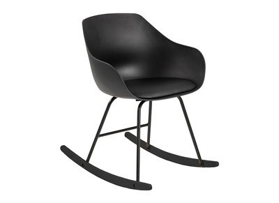 Rocking chair design noir KAALA
