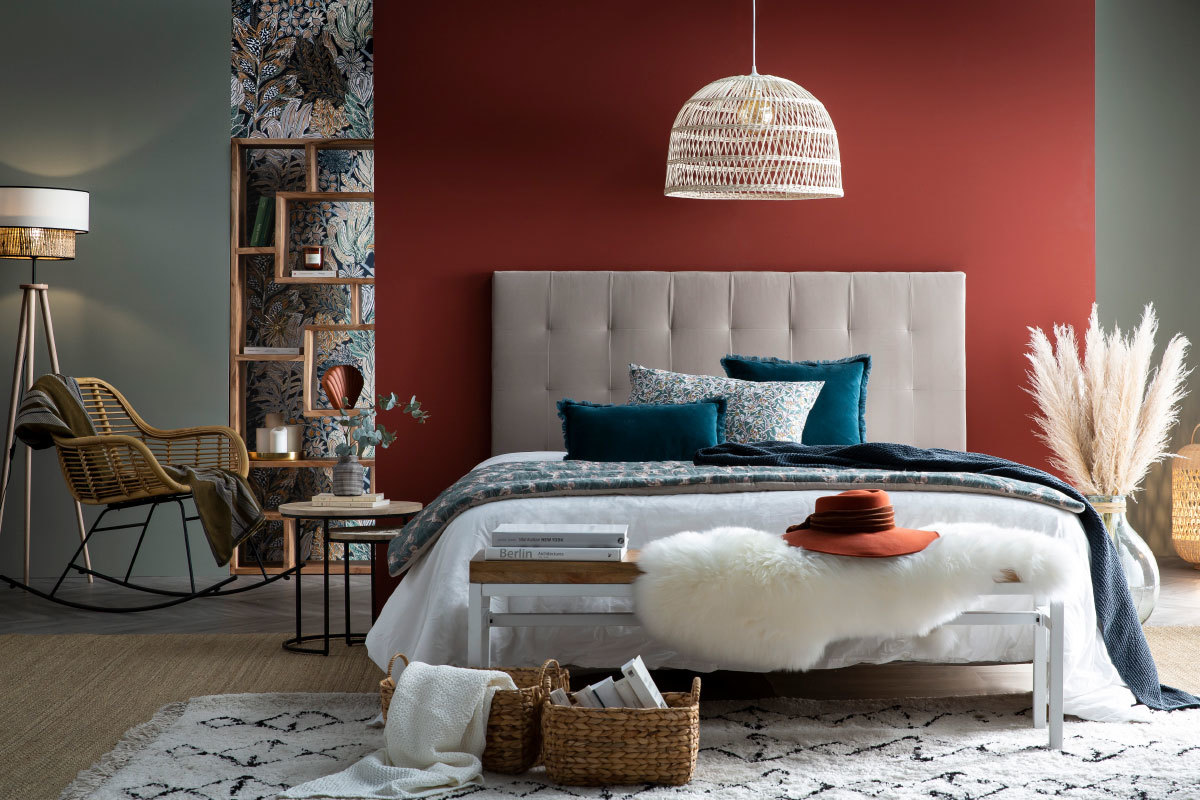 Rocking chair en rotin et m�tal MALACCA