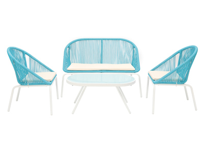 Salon de jardin design bleu  SUNNY
