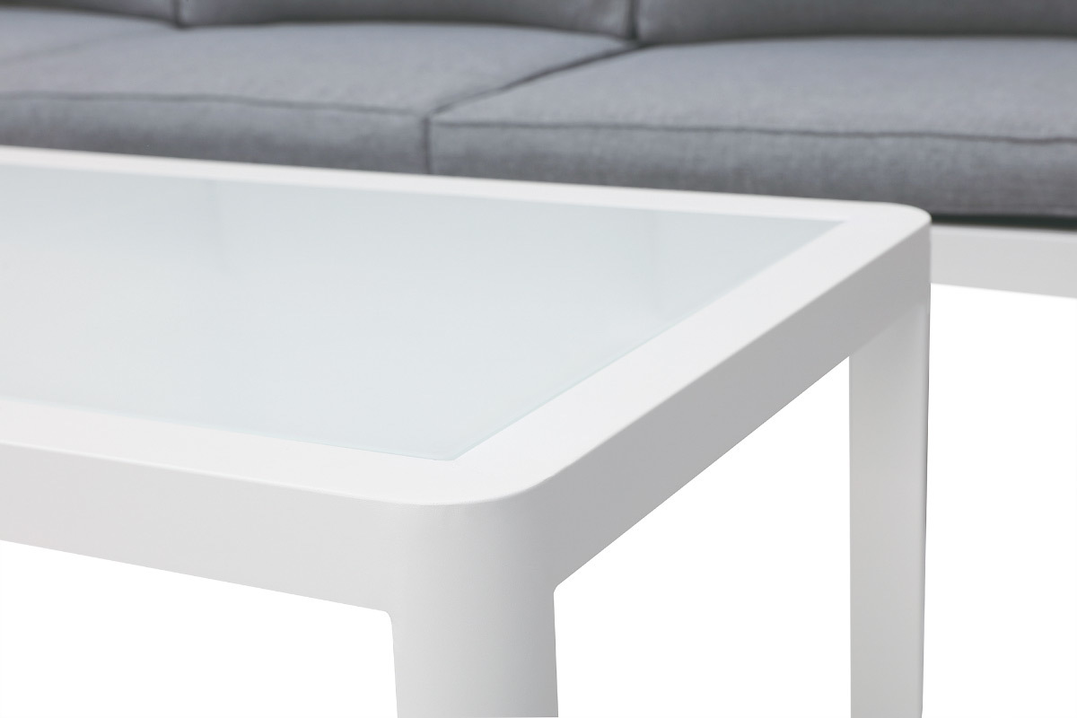 Salon de jardin design gris fonc avec table basse TONIGHT