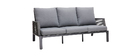 Salon de jardin en aluminium et cordes grises LAGOS