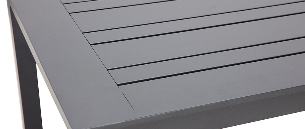Salon de jardin en aluminium et cordes grises LAGOS