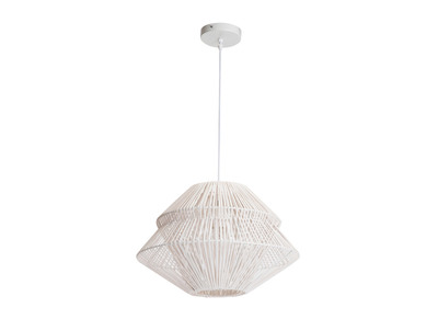 Suspension boh&egrave;me rotin blanc JAKARTA