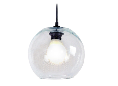 Suspension boule design verre transparent SPHERE