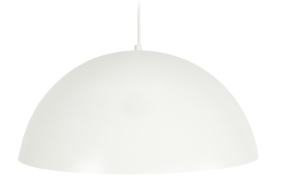 Suspension demi-sph�re design blanc POG