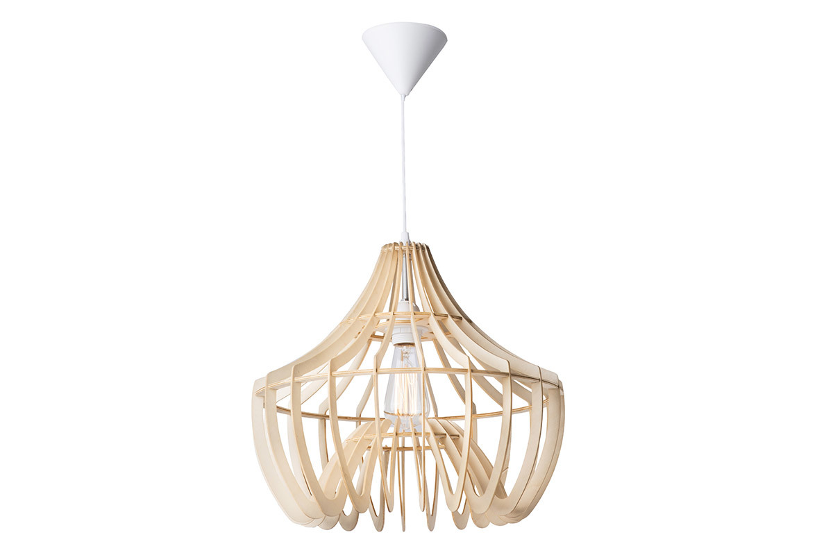 Suspension design bois clair MALIBU