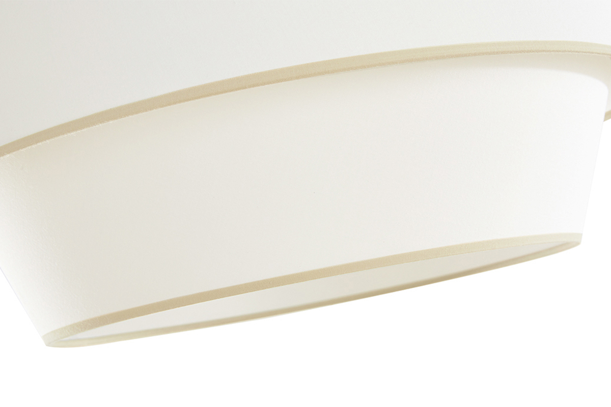 Suspension design en tissu coton blanc cass D45 cm SENSA