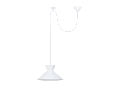 Suspension design m&eacute;tal blanc LEEDS