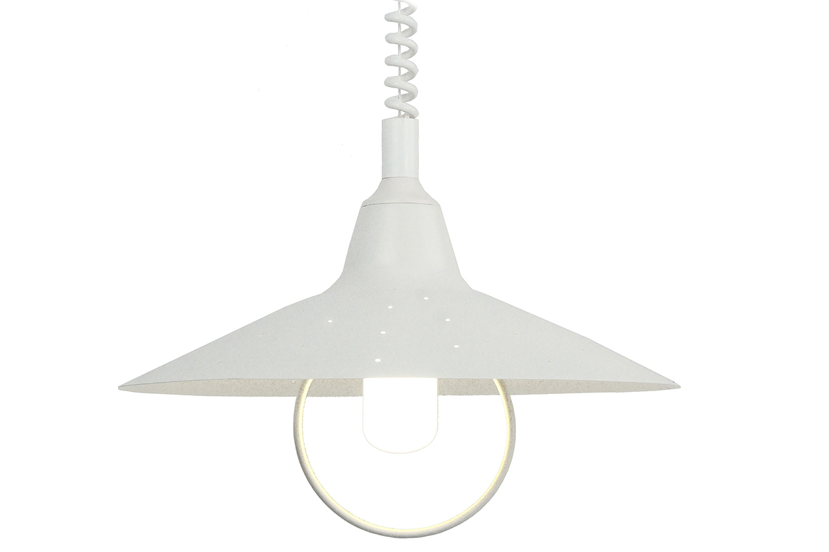 Suspension design m�tal blanc OLSON