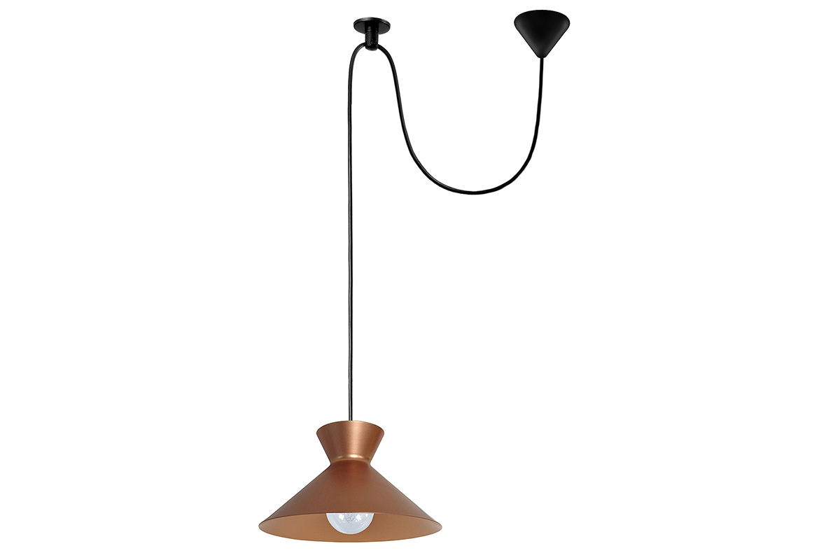 Suspension design m�tal cuivr� LEEDS