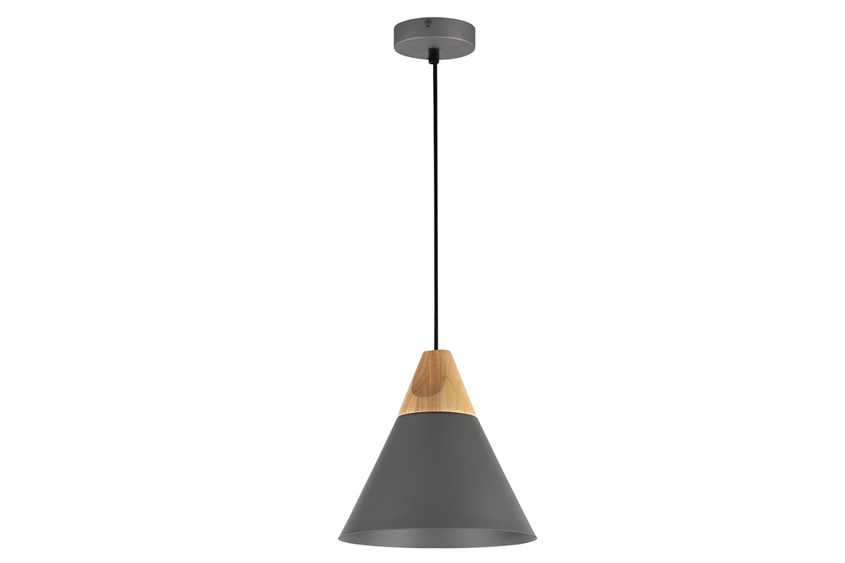 Suspension design m�tal gris 22cm KARMA