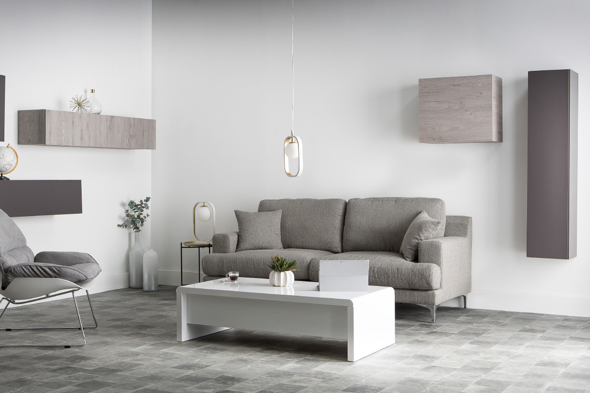 Suspension design verre et m�tal dor� AVOLO