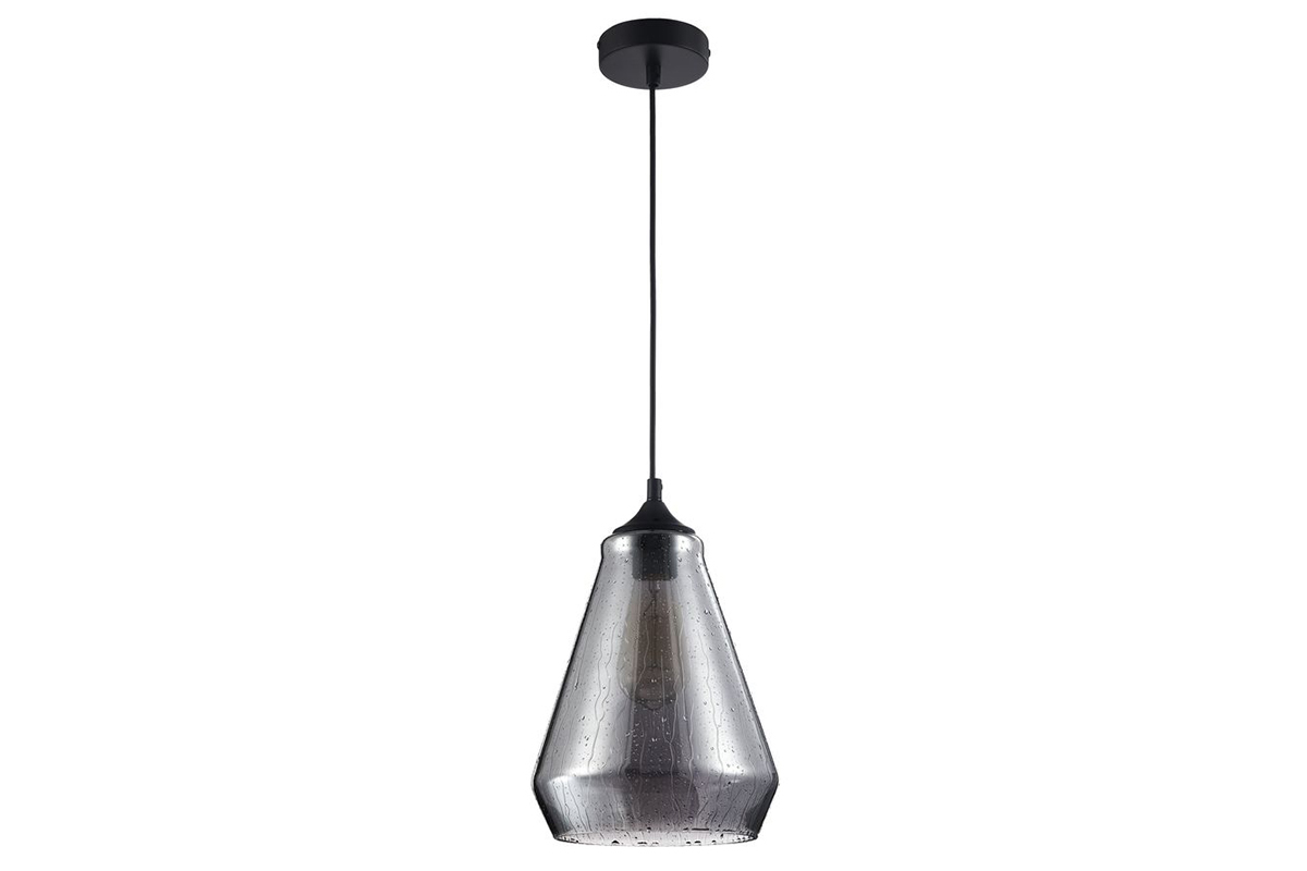 Suspension design verre fum� effet gouttes DROP