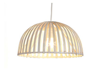 Suspension en bambou blanche SAVAGE